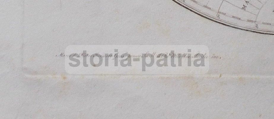 Mappamondo Antico 1817 Emisferi Orientale E Occidentale Lapie
