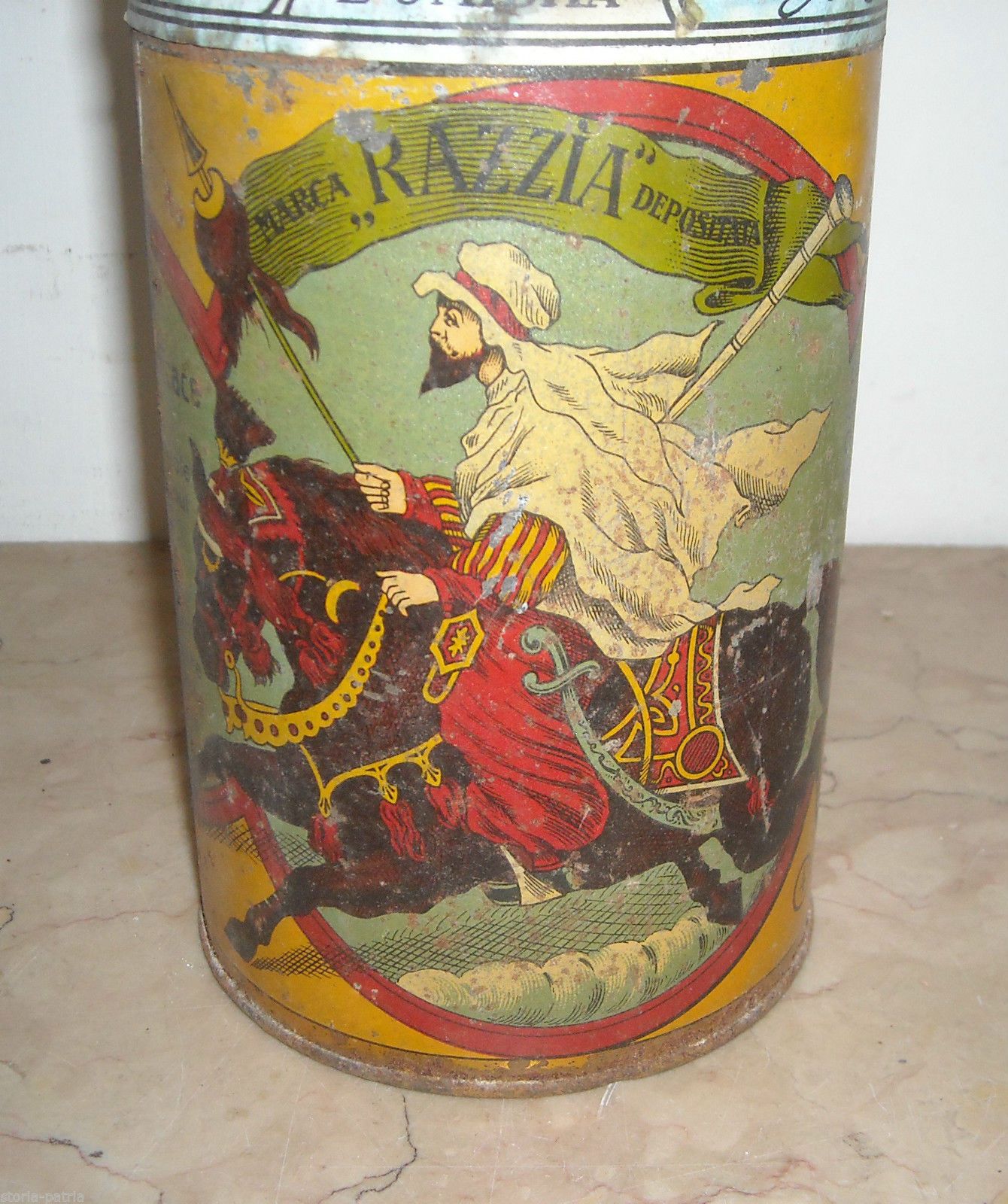 Barattolo In Latta Insetticida Razzia Neumann, Fiume   Milano, Primo '900