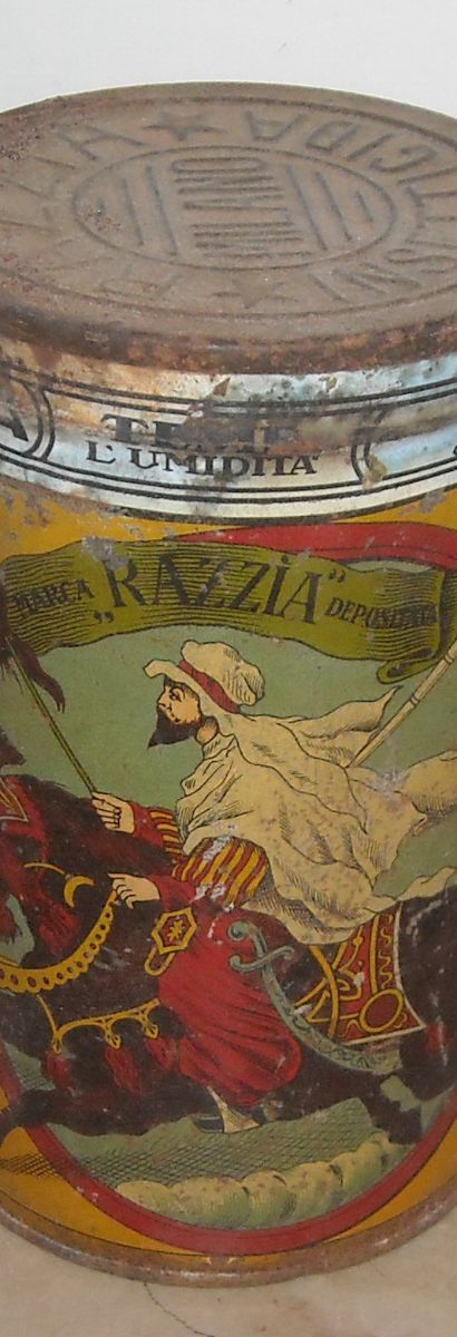Barattolo In Latta Insetticida Razzia Neumann, Fiume   Milano, Primo '900