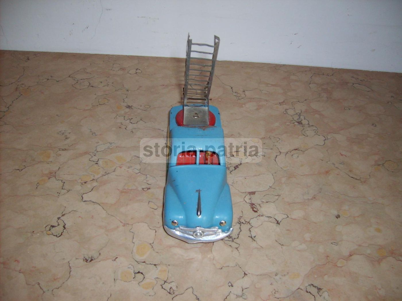 Autoscala Pompieri Lima, Giocattolo d'Epoca In Latta Vintage