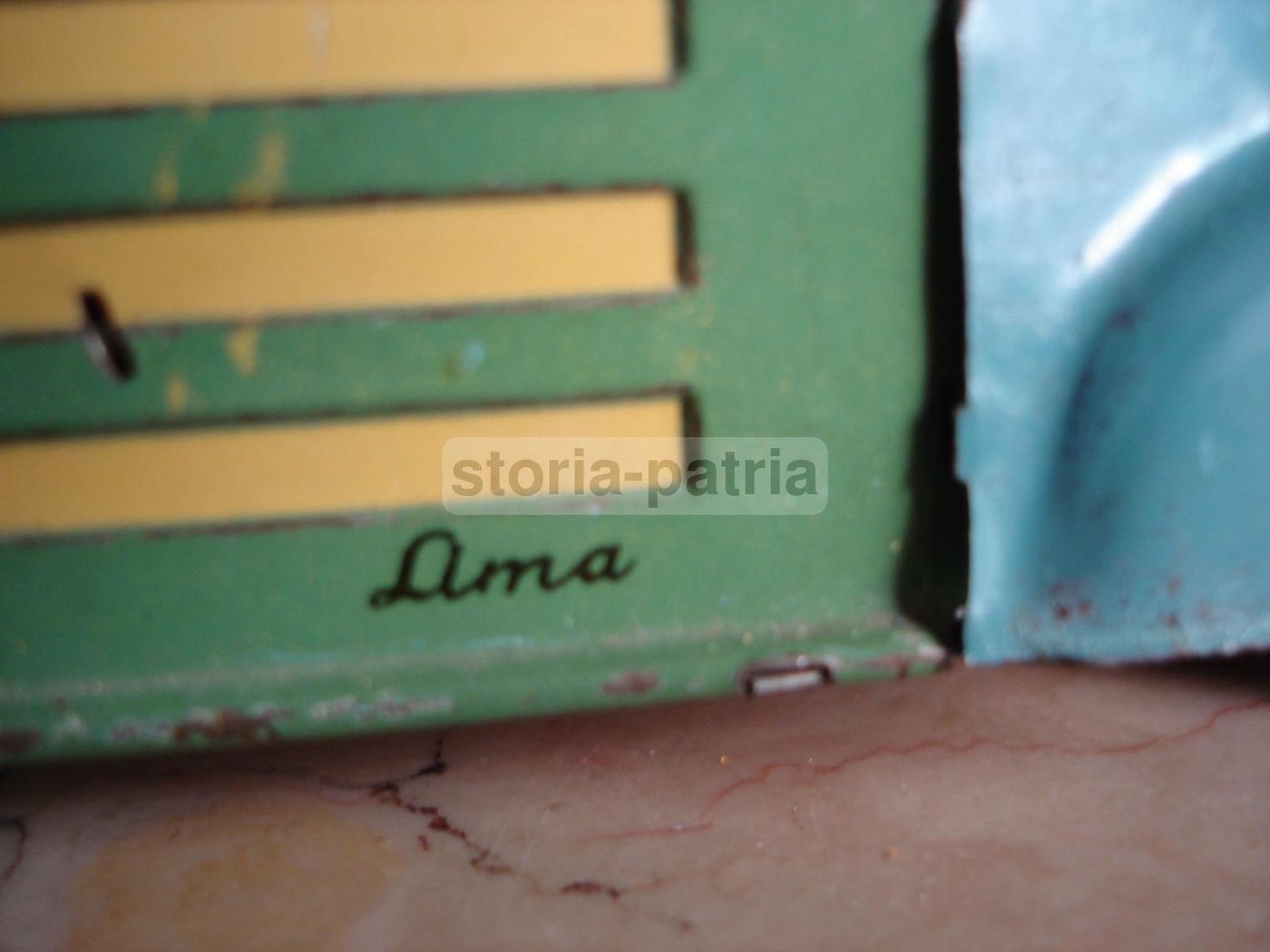 Autoscala Pompieri Lima, Giocattolo d'Epoca In Latta Vintage