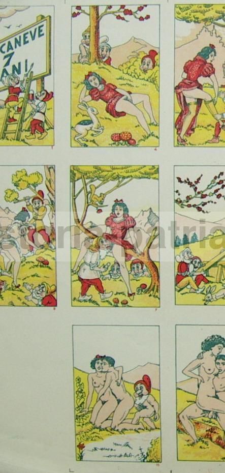 Gioco Di Carte Biancaneve E I Sette Nani Erotico, Anni '30