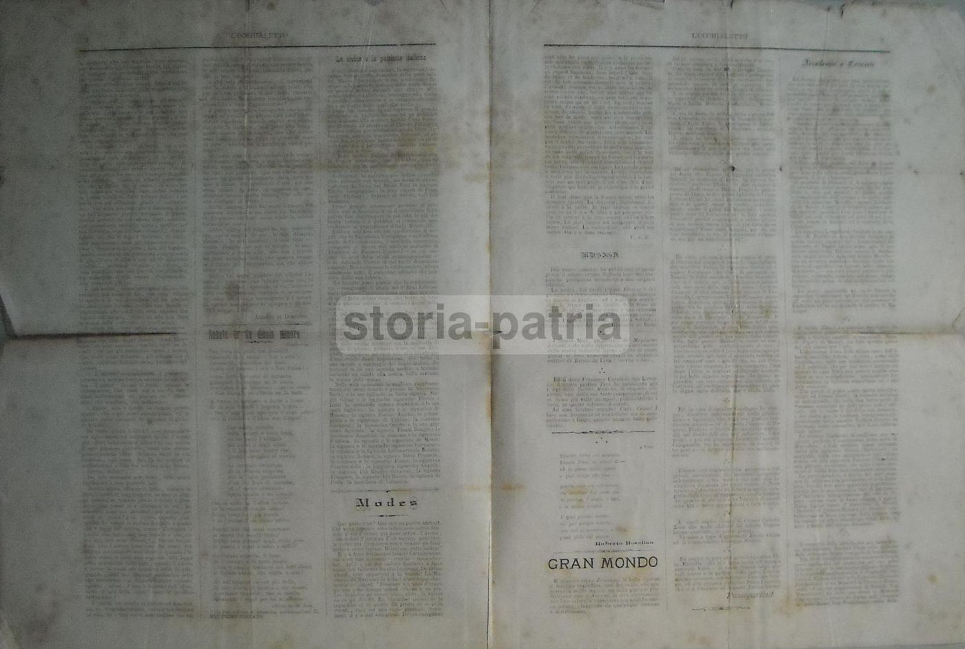 L'Occhialetto: Rivista Settimanale Napoletana (1890)   Teatro, Musica E Nobiltà