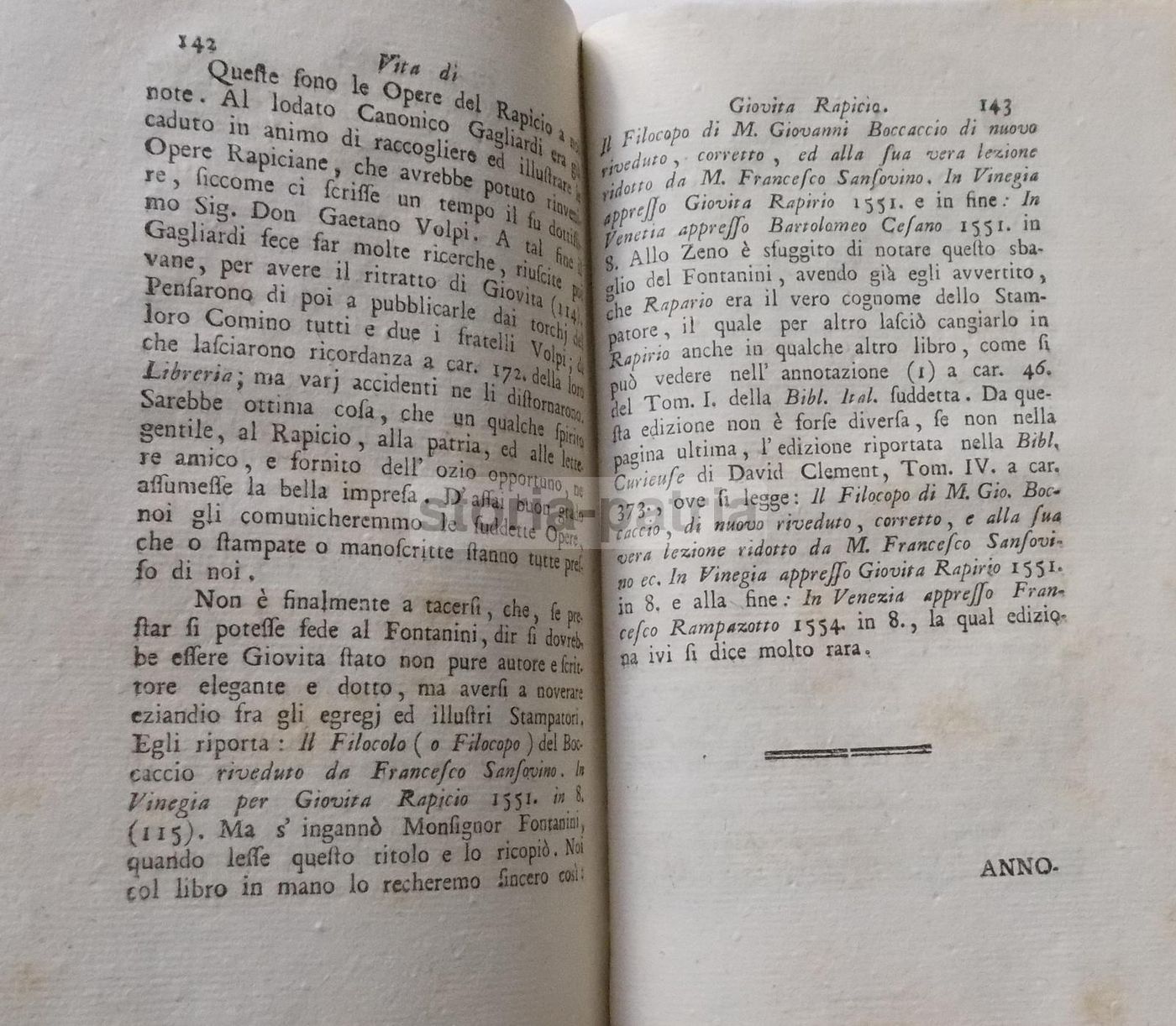 Biografia Di Giovita Rapicio (Ravizza) Di Lodovico Ricci   Fine XVIII Secolo
