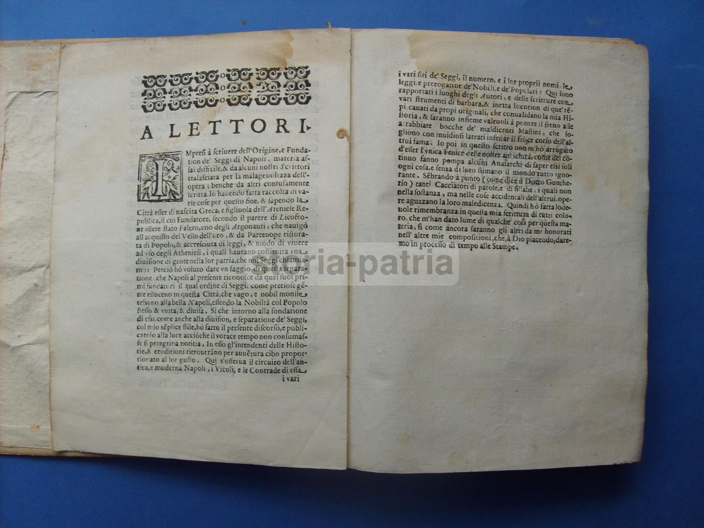Dell'Origine E Fundation De' Seggi Di Napoli   Camillo Tutini, 1644