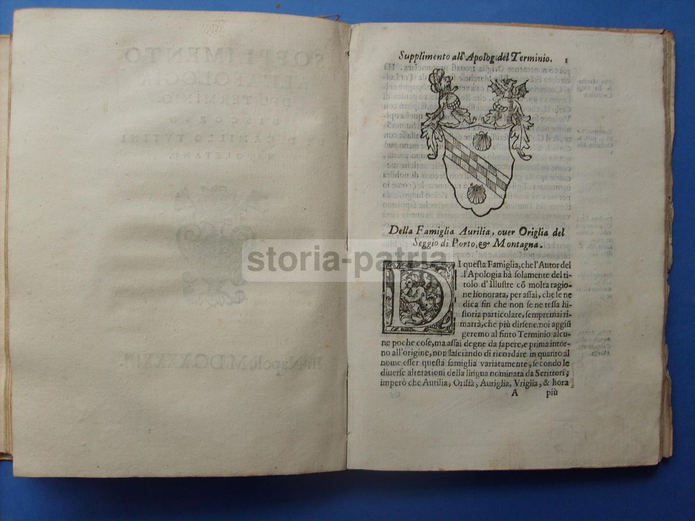 Dell'Origine E Fundation De' Seggi Di Napoli   Camillo Tutini, 1644