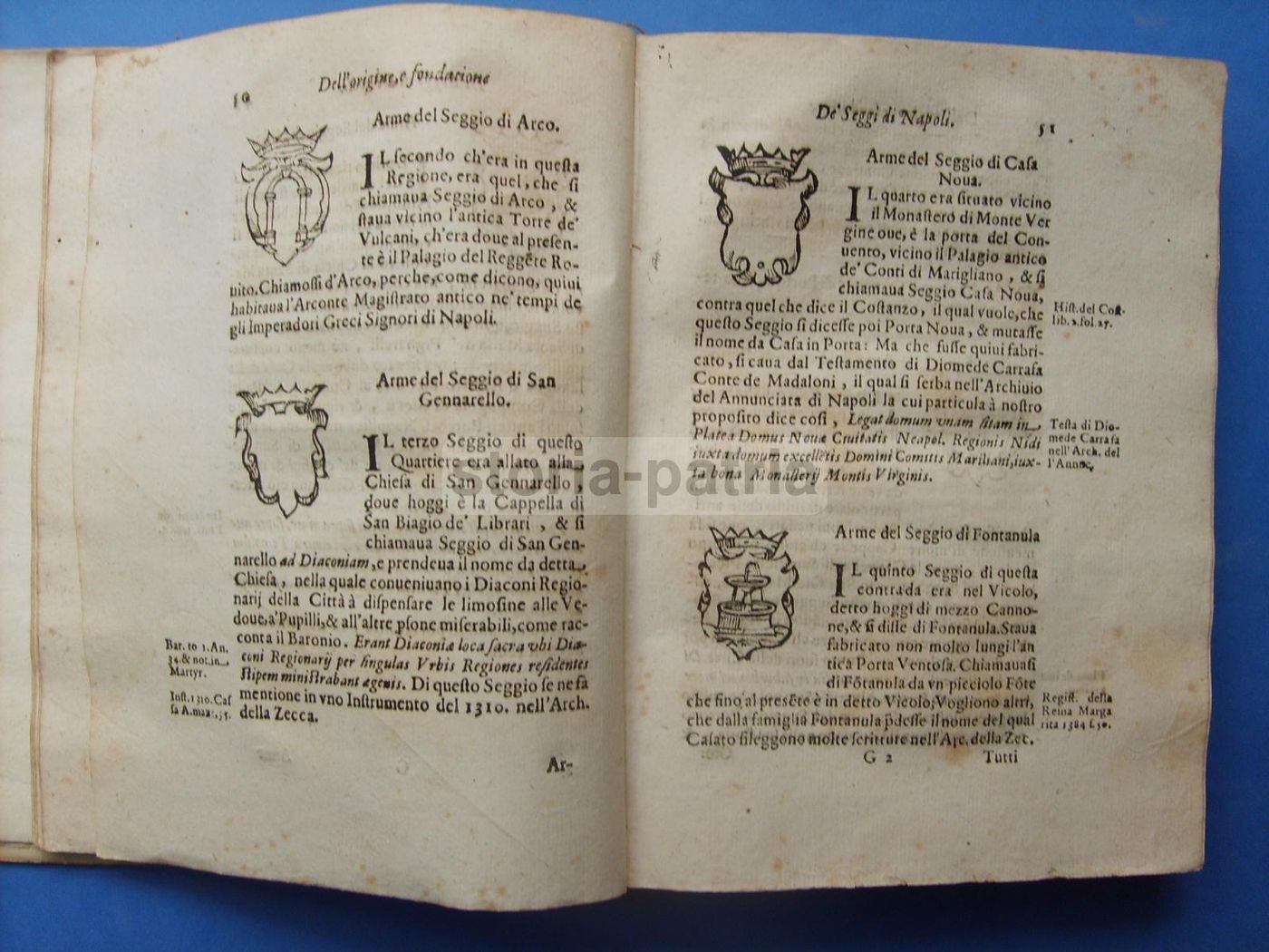 Dell'Origine E Fundation De' Seggi Di Napoli   Camillo Tutini, 1644