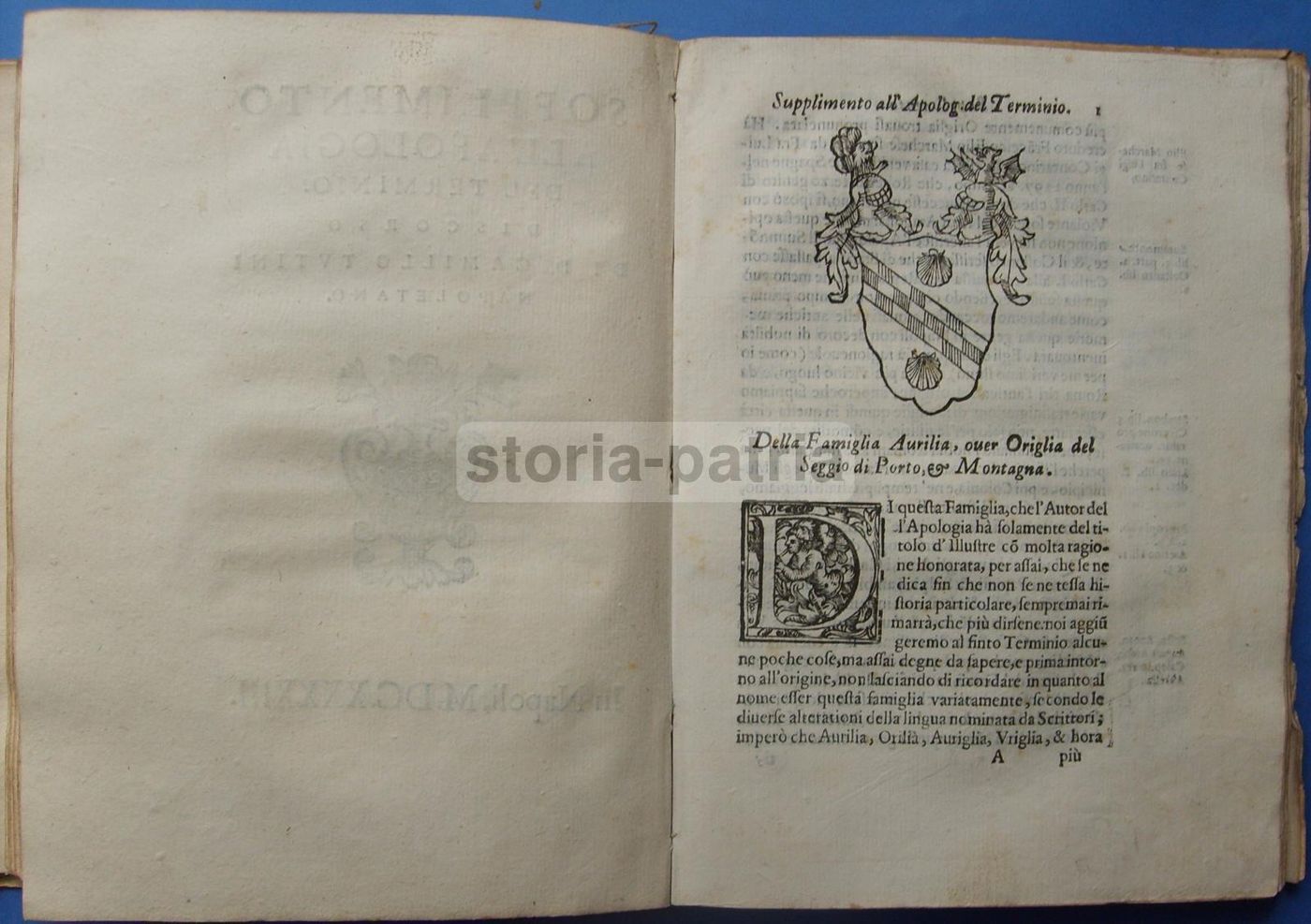 Dell'Origine E Fundation De' Seggi Di Napoli   Camillo Tutini, 1644