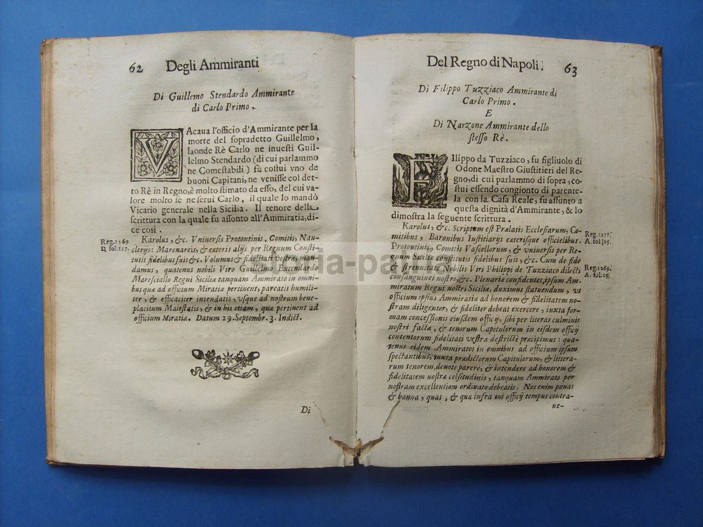Dell'Origine E Fundation De' Seggi Di Napoli   Camillo Tutini, 1644