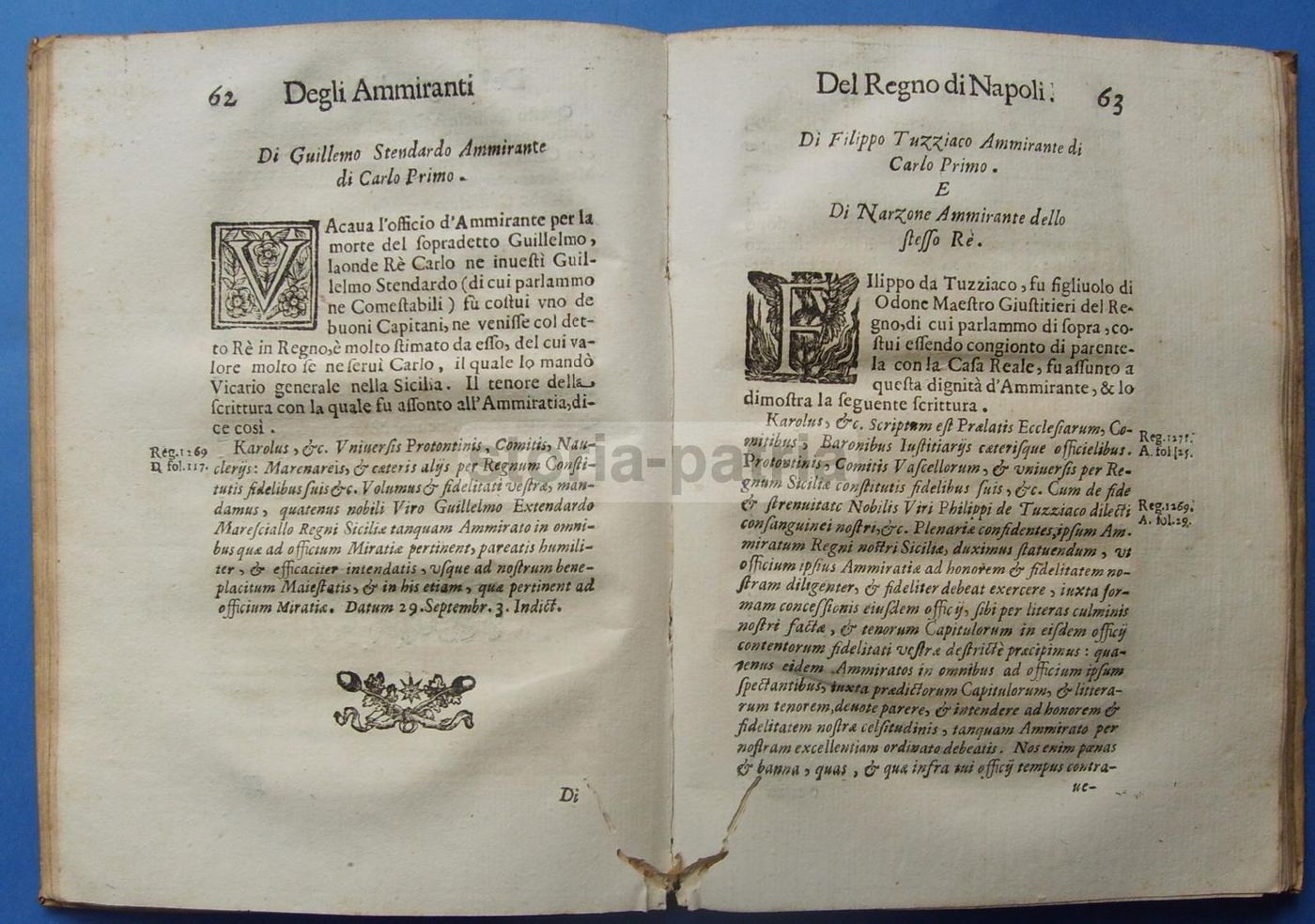 Dell'Origine E Fundation De' Seggi Di Napoli   Camillo Tutini, 1644