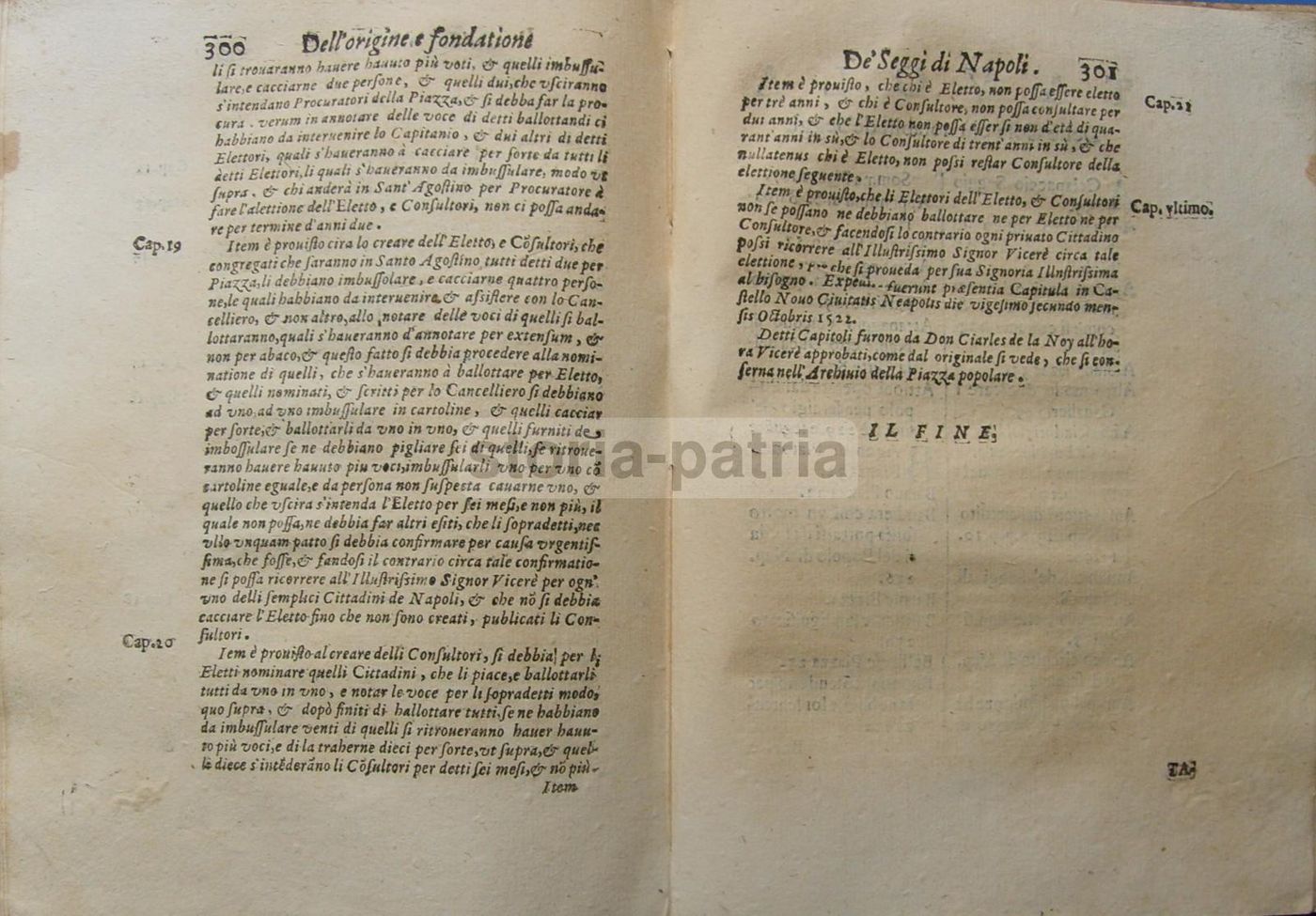Dell'Origine E Fundation De' Seggi Di Napoli   Camillo Tutini, 1644