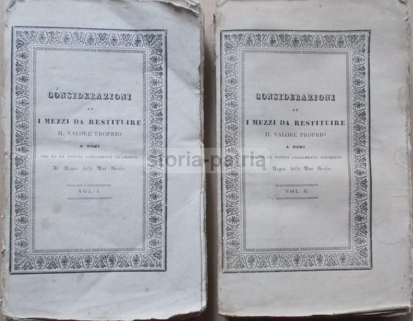 Carlo Afan De Rivera (1833)   Considerazioni Sul Regno Delle Due Sicilie (Geologia, Idrografia, Economia)