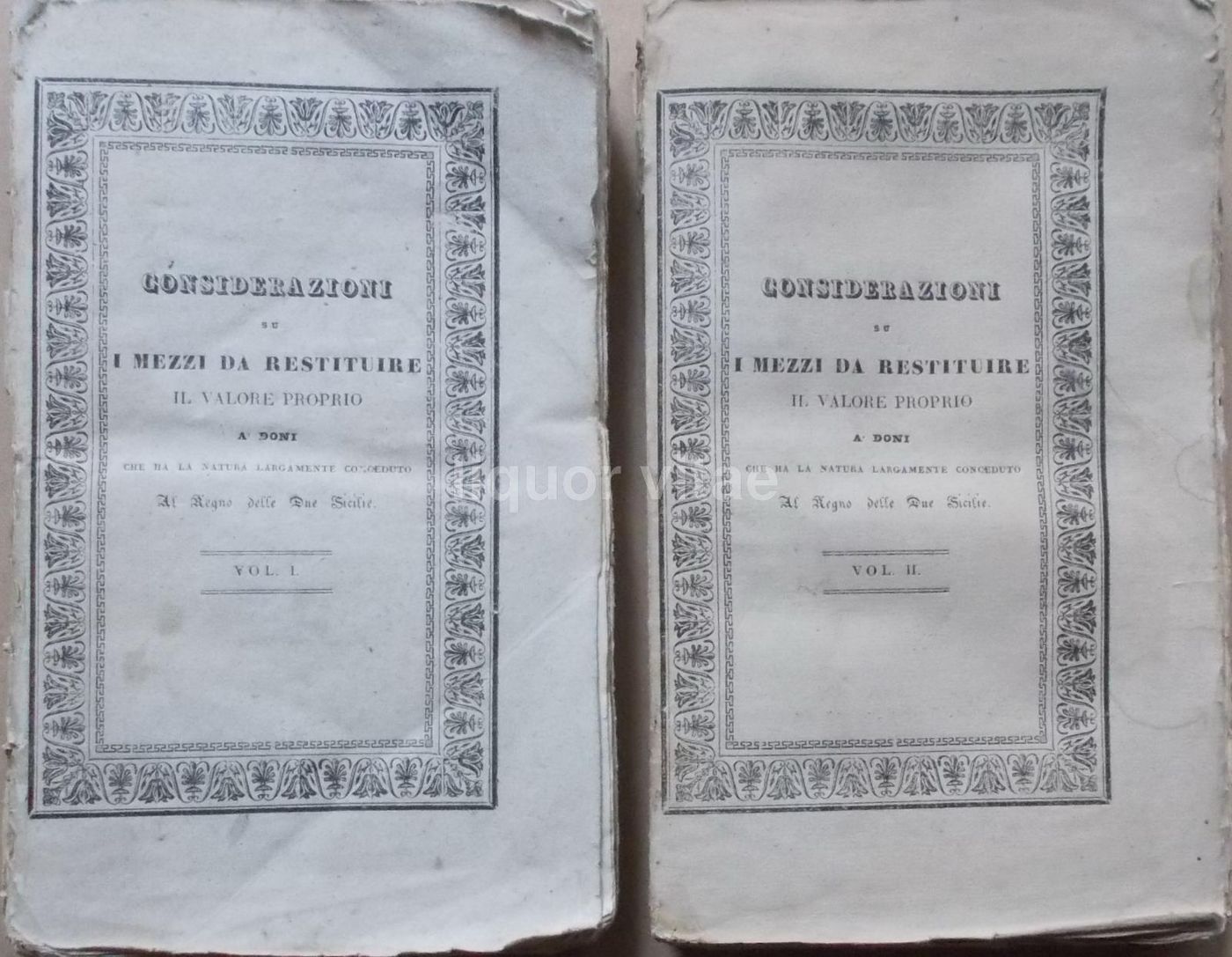 Carlo Afan De Rivera (1833)   Considerazioni Sul Regno Delle Due Sicilie (Geologia, Idrografia, Economia)