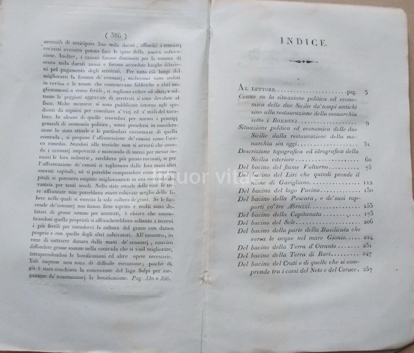 Carlo Afan De Rivera (1833)   Considerazioni Sul Regno Delle Due Sicilie (Geologia, Idrografia, Economia)