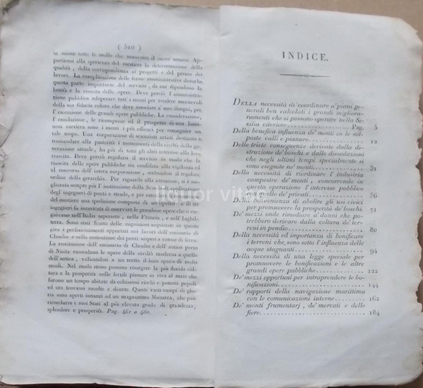 Carlo Afan De Rivera (1833)   Considerazioni Sul Regno Delle Due Sicilie (Geologia, Idrografia, Economia)