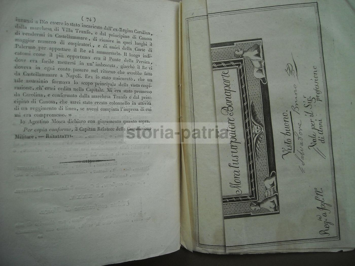 Rapporto Del Ministro Della Polizia Generale Sulla Congiura Del 1807 Nel Regno Di Napoli