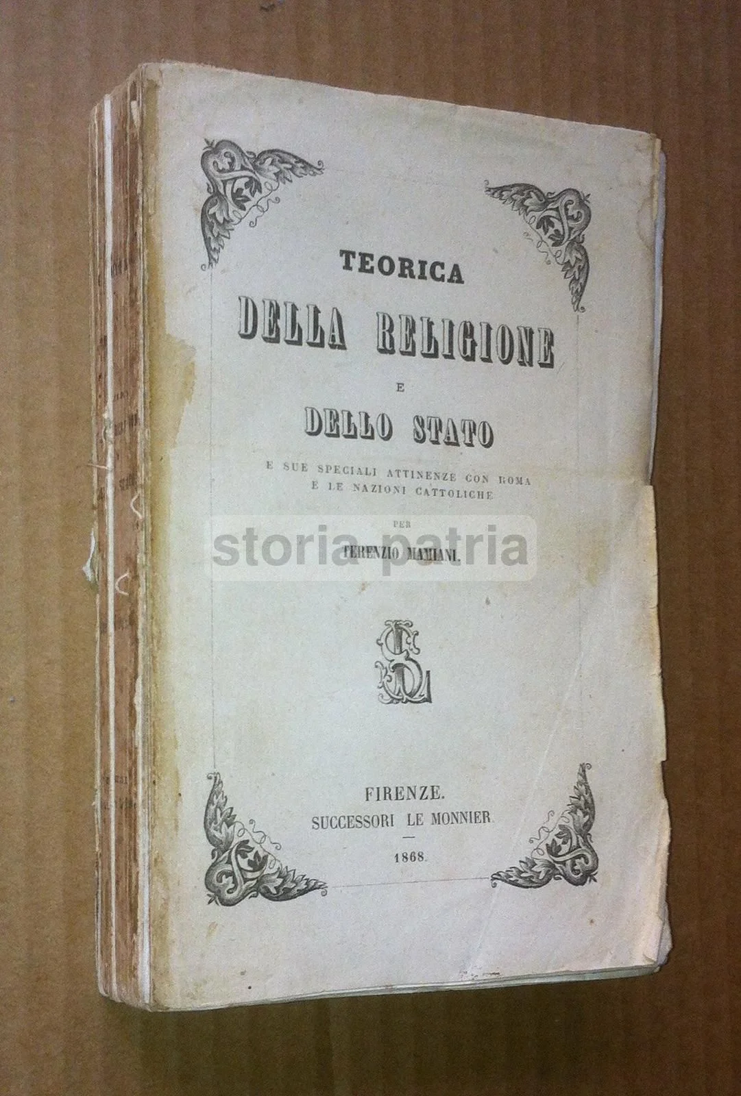 Theory of Religion and the State, Terenzio Mamiani, 1868