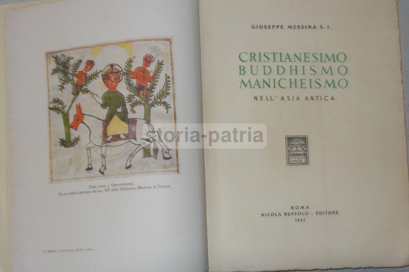 Cristianesimo, Buddhismo, Manicheismo Nell'Asia Antica   Giuseppe Messina, 1947