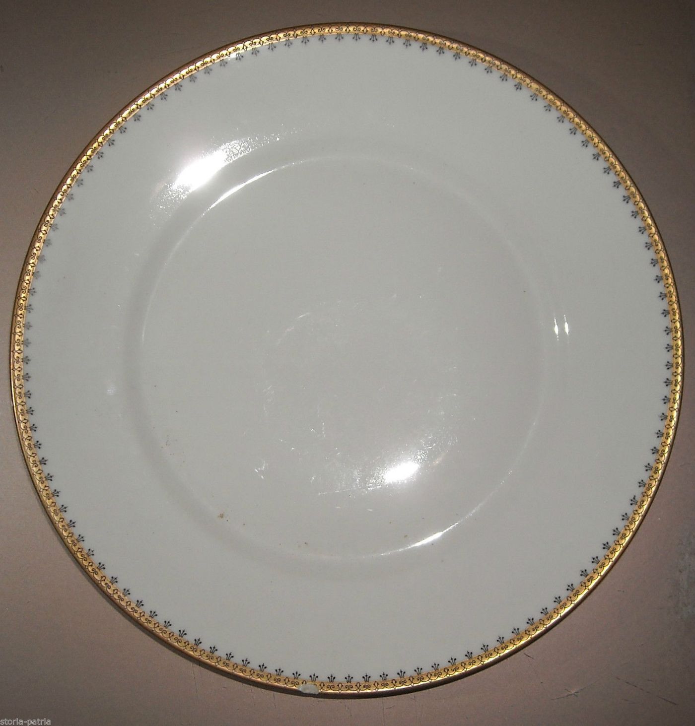 Piatto Richard Ginori In Porcellana Con Decorazione Di Doccia, Anni '50 '60