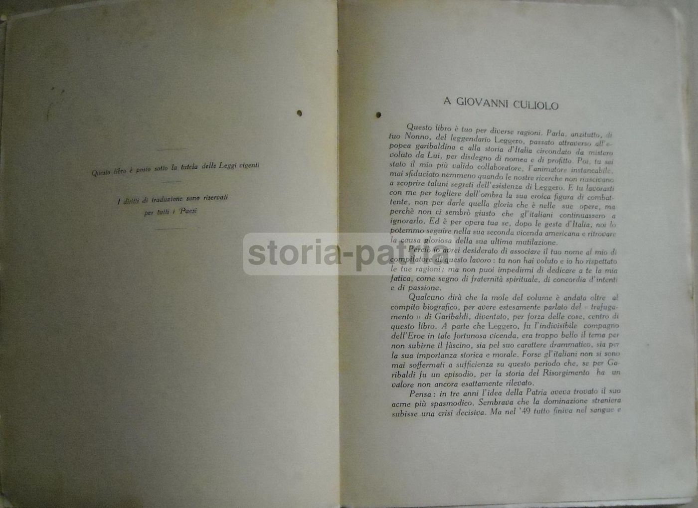 Il Maggiore Leggero E Il Trafugamento Di Garibaldi   Umberto Beseghi (1932)