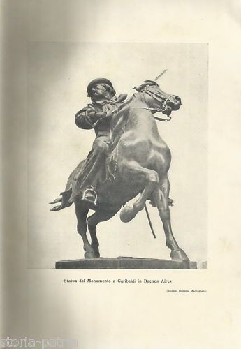 Stampa Monumento A Garibaldi, Buenos Aires   Eugenio Maccagnani, 1907