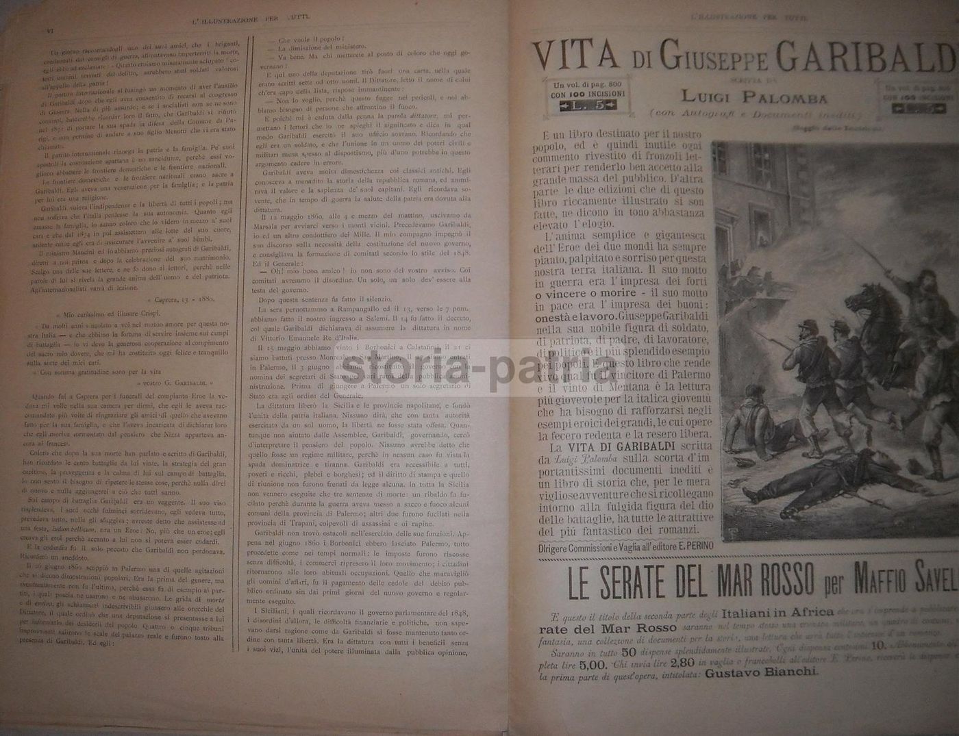 L'Illustrazione Per Tutti: Supplemento Speciale Giuseppe Garibaldi, Perino