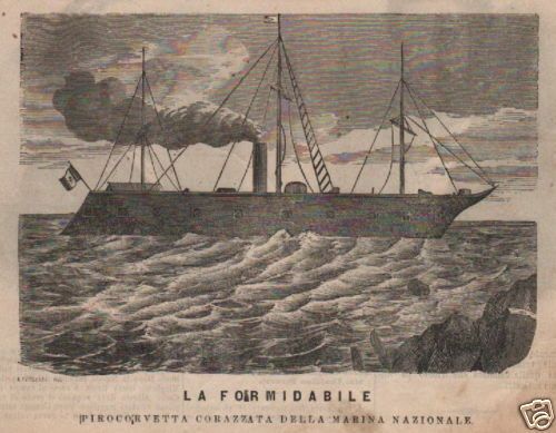 Pirocorvetta Formidabile Della Marina Italiana, Risorgimento 1864