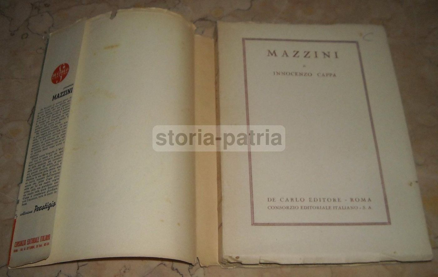 Mazzini Di Innocenzo Cappa (1942), Edizione De Carlo, Roma