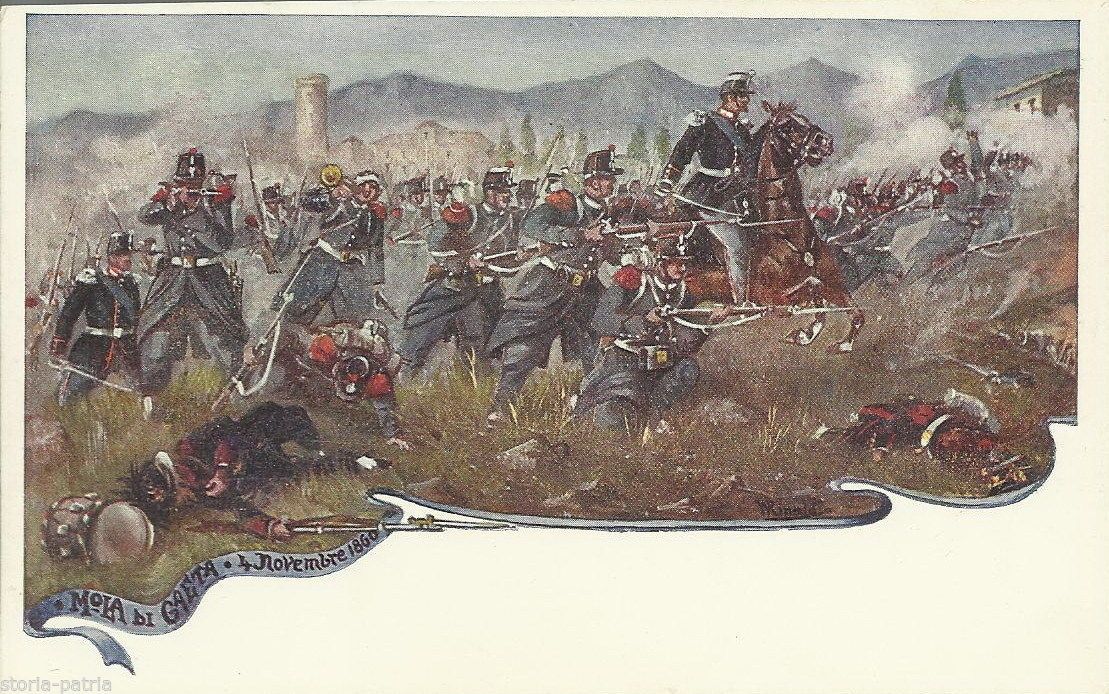 Cartolina Mola Di Gaeta 1860: Episodio Del Risorgimento E Granatieri