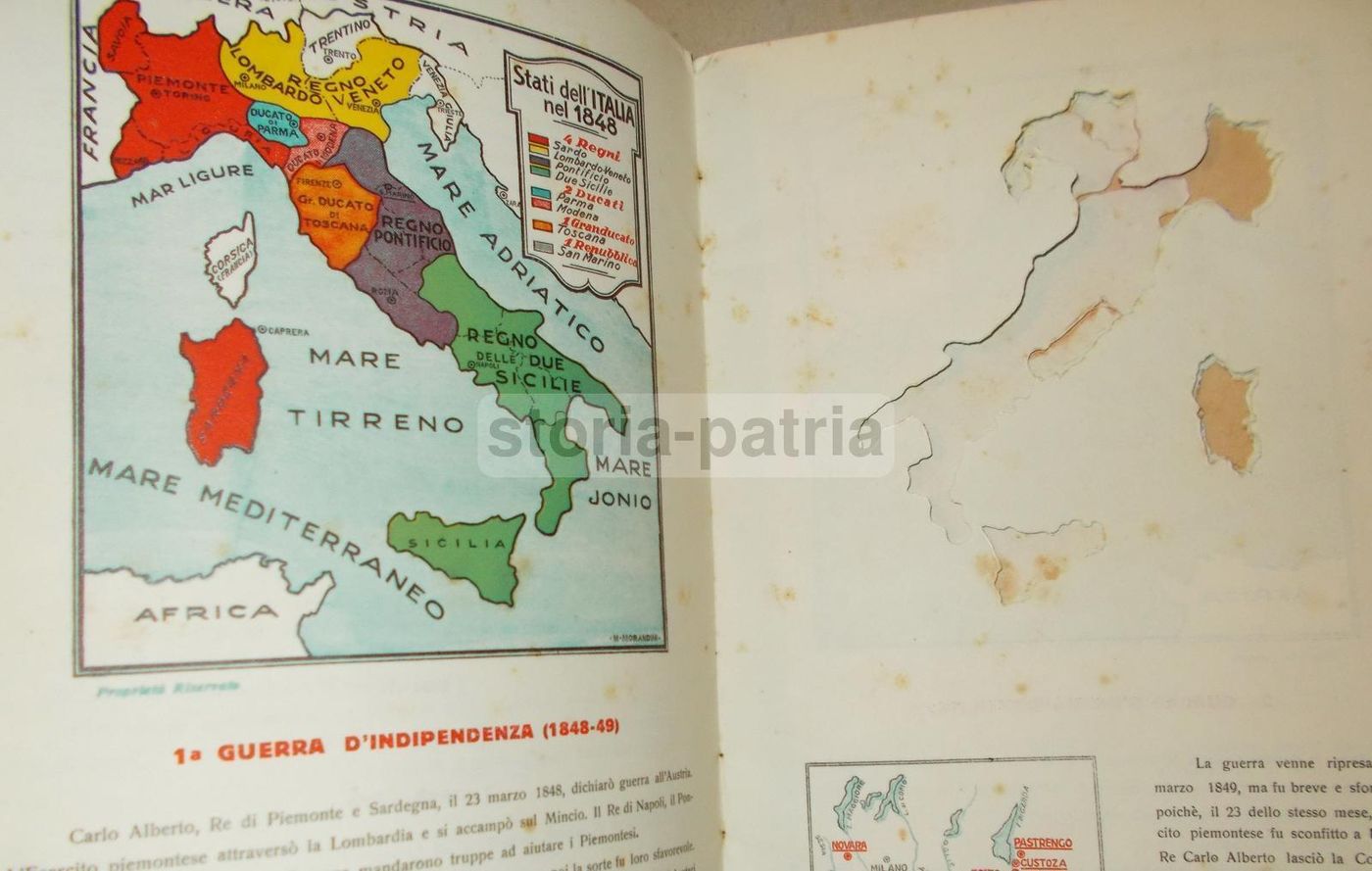 Atlantino Storico Dell'Indipendenza d'Italia, Malinverno, Unica 1930