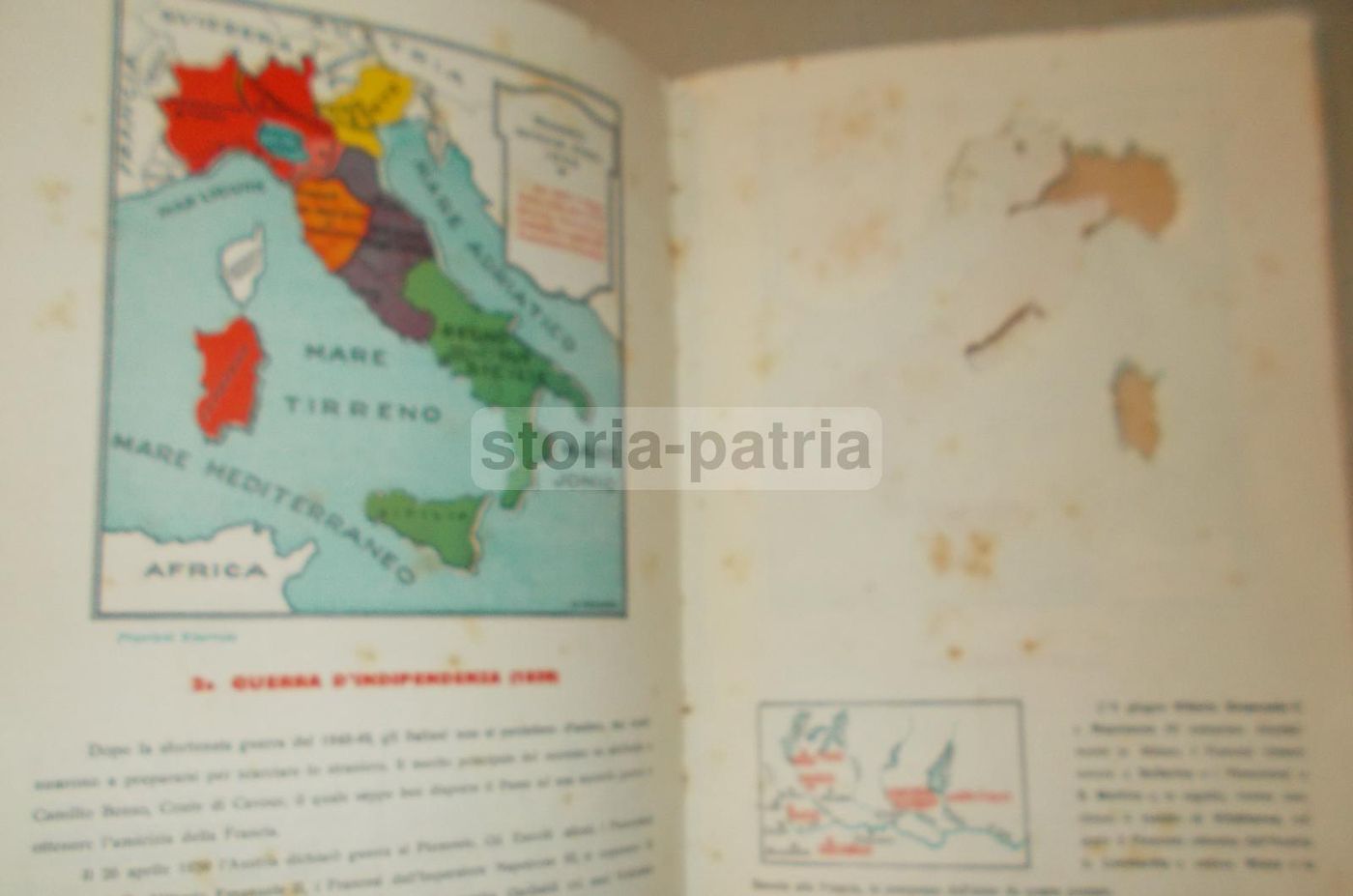 Atlantino Storico Dell'Indipendenza d'Italia, Malinverno, Unica 1930