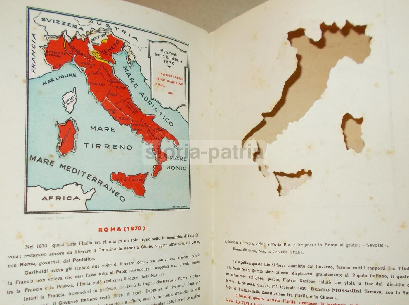 Atlantino Storico Dell'Indipendenza d'Italia, Malinverno, Unica 1930