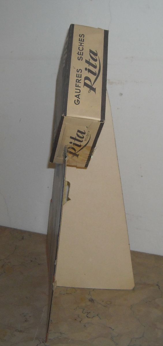 Insegna Pubblicitaria Vintage Rita Seches Pane Leon Dupix Anni 50