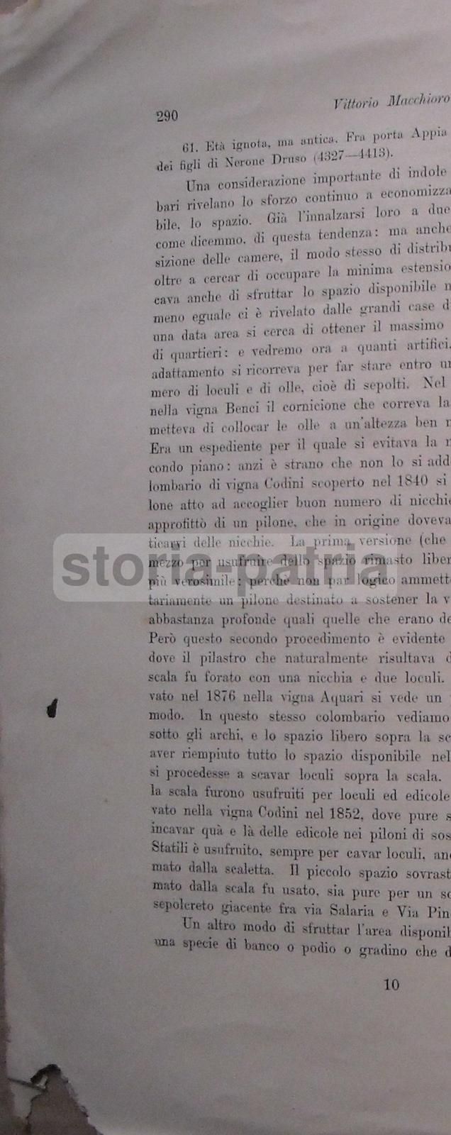 Ricerche Demografiche Intorno Ai Colombari Romani, Vittorio Macchioro, 1908