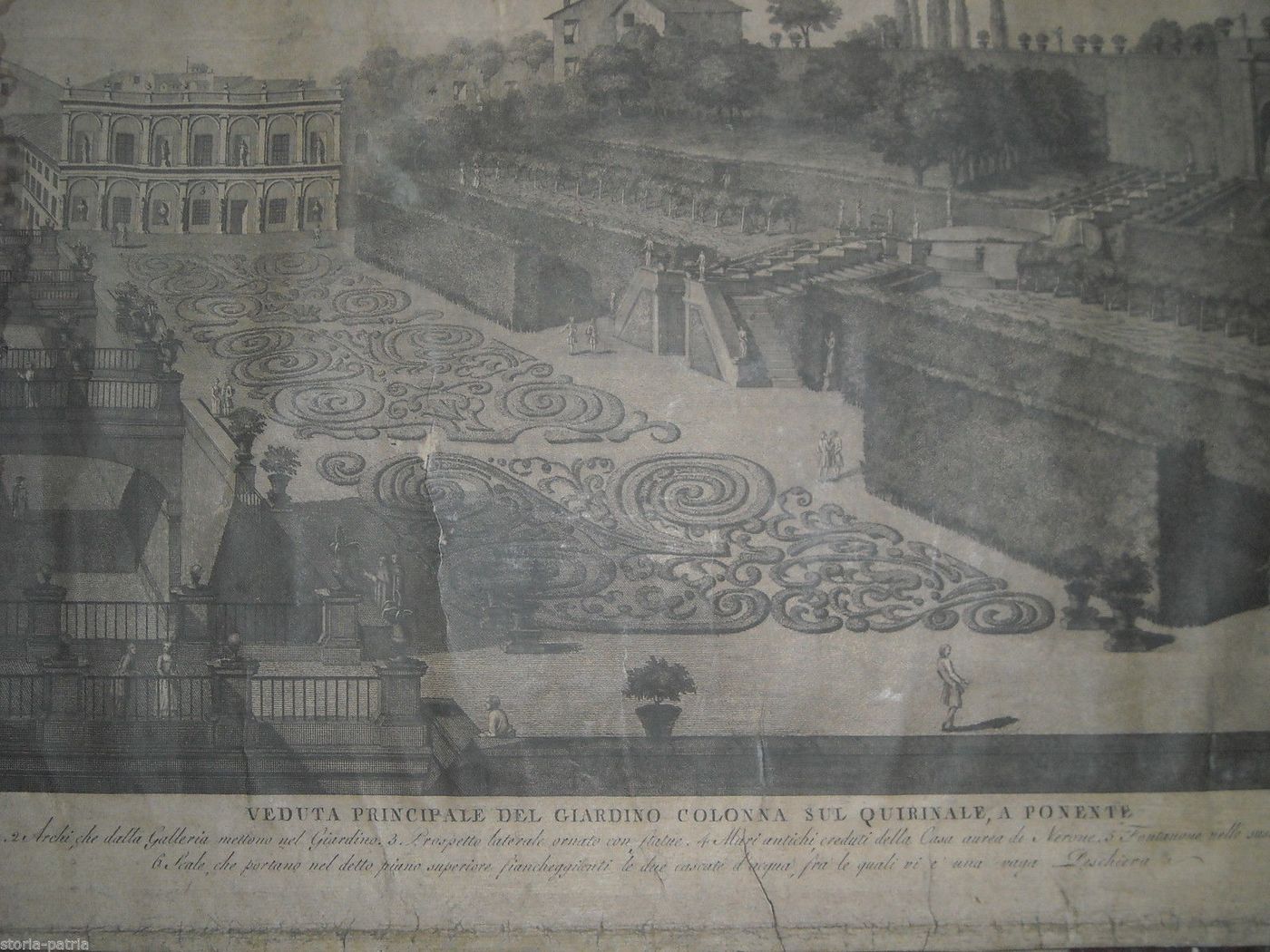 Veduta Principale Del Giardino Colonna Sul Quirinale