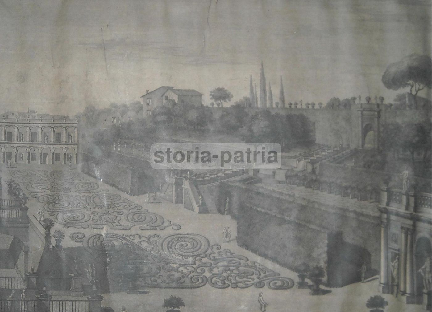 Veduta Principale Del Giardino Colonna Sul Quirinale
