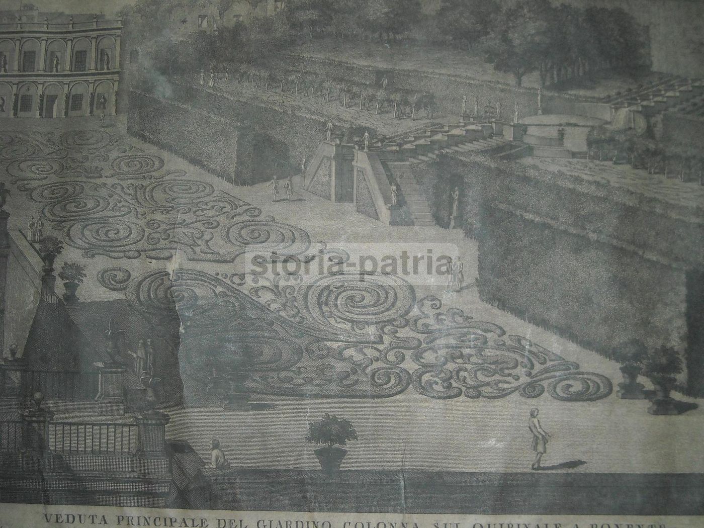 Veduta Principale Del Giardino Colonna Sul Quirinale