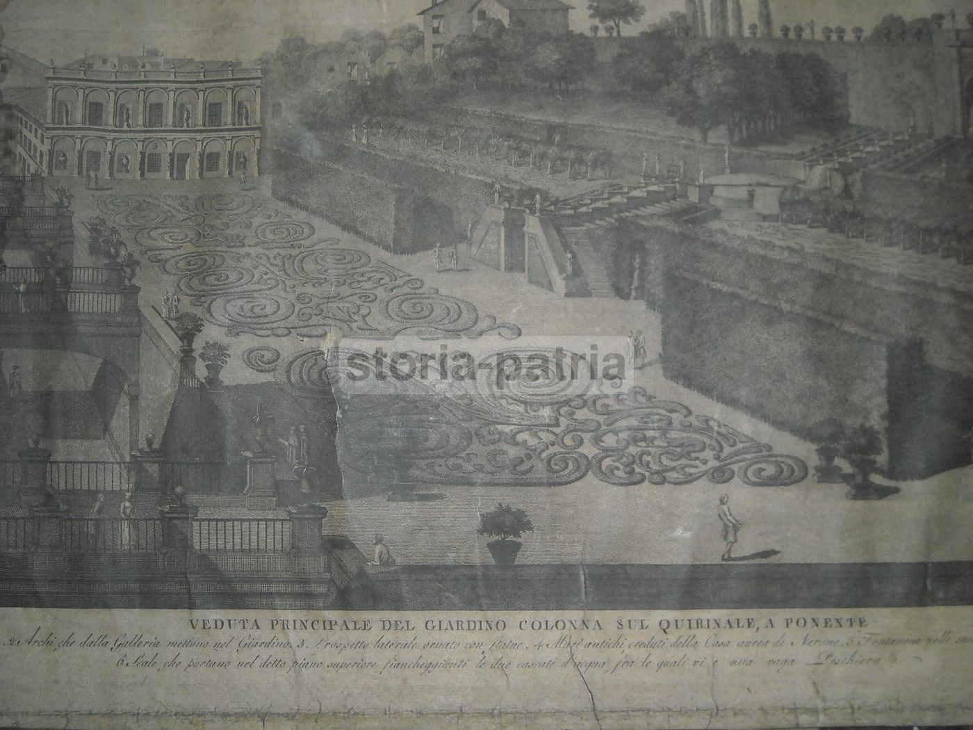 Veduta Principale Del Giardino Colonna Sul Quirinale