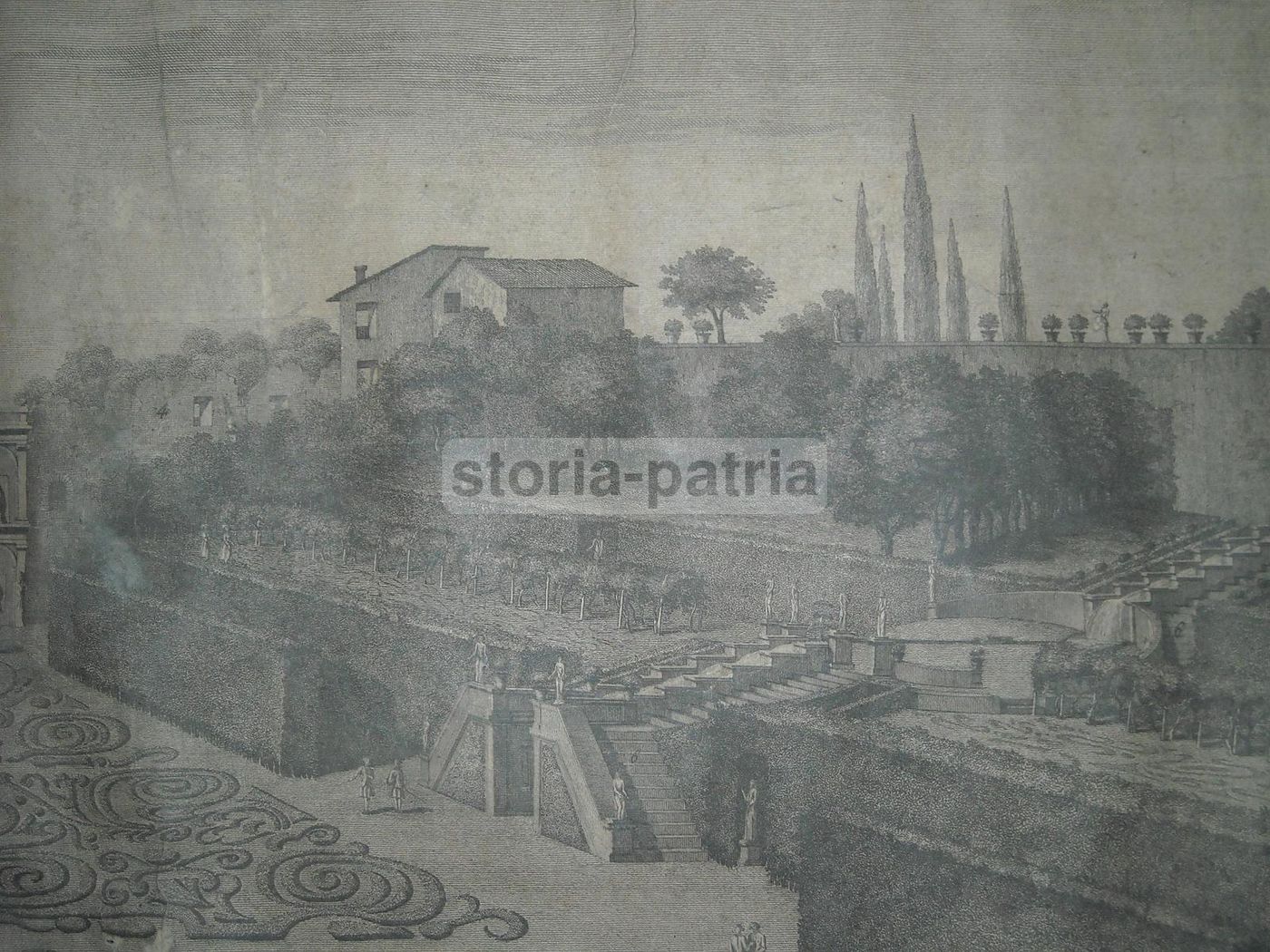 Veduta Principale Del Giardino Colonna Sul Quirinale