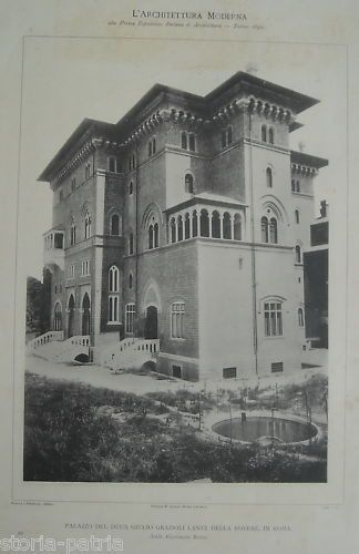 Palazzo Grazioli Lante Della Rovere, Roma. Progetto Dell'Architetto Giovanni Riggi, 1890