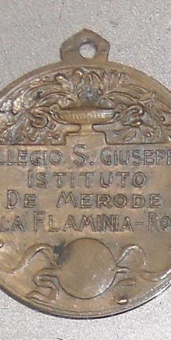 Medaglia Collegio San Giuseppe Istituto De Merode, Roma, Anni '30