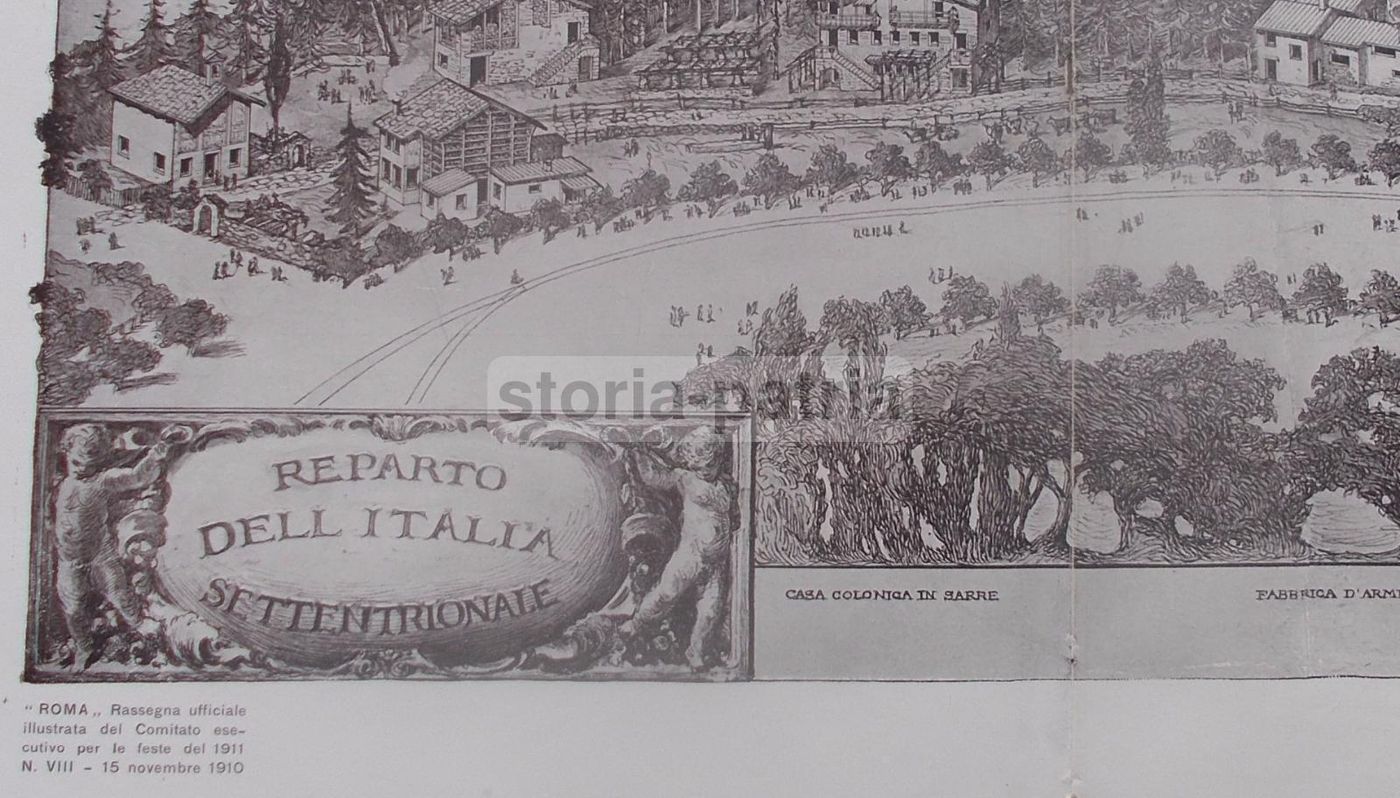 Esposizione Di Roma 1911: Padiglione Italia Settentrionale, Progetto Giustini E Guazzaroni