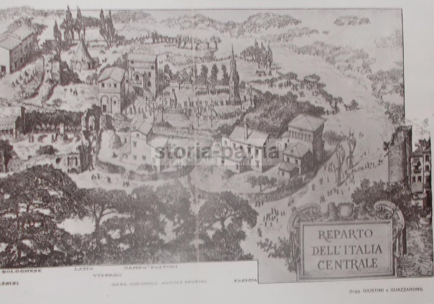 Esposizione Etnografica Roma 1911, Italia Centrale. Stampa Antica