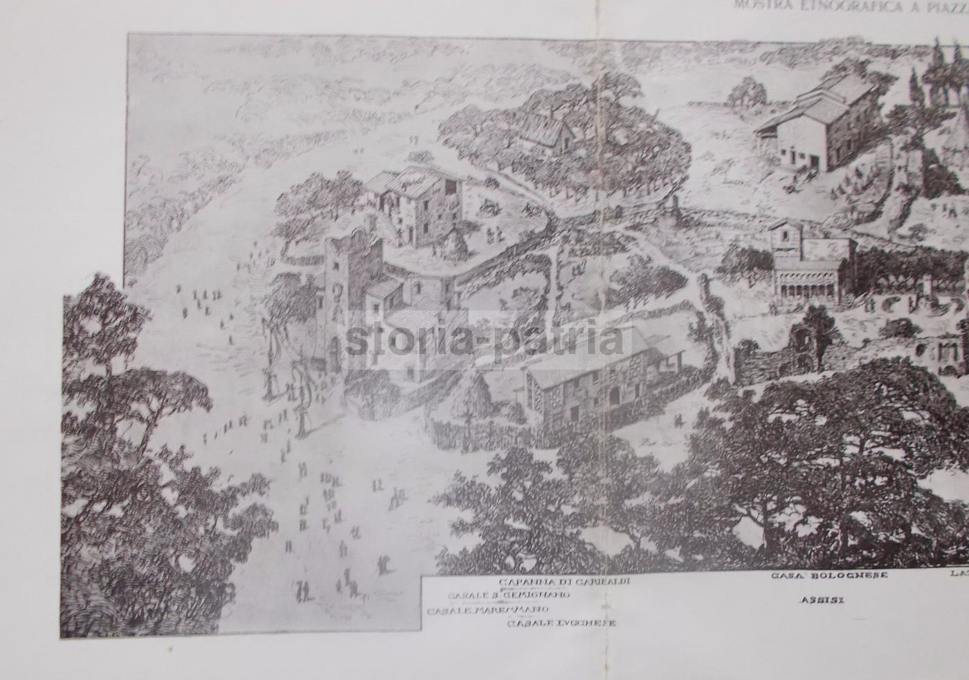 Esposizione Etnografica Roma 1911, Italia Centrale. Stampa Antica