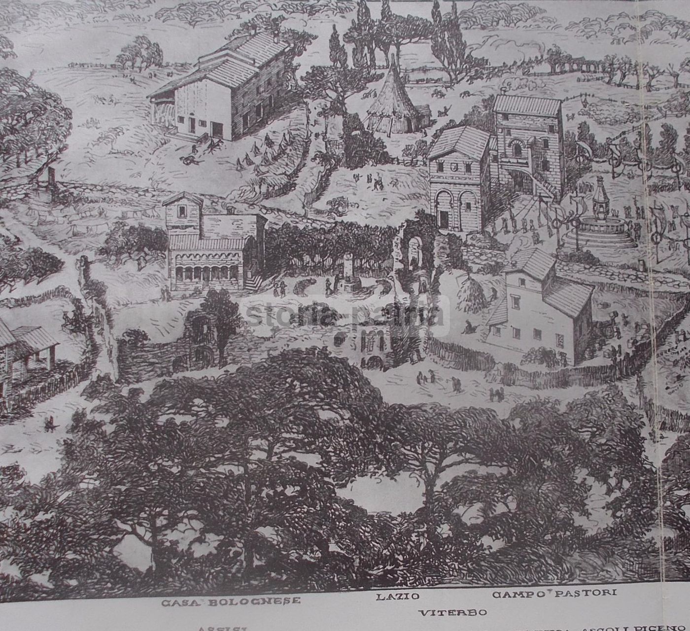 Esposizione Etnografica Roma 1911, Italia Centrale. Stampa Antica
