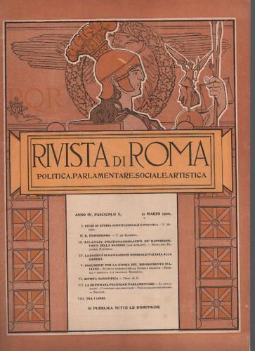 Rivista Di Roma 1900: Femminismo, Risorgimento E Società Segreta Esperia