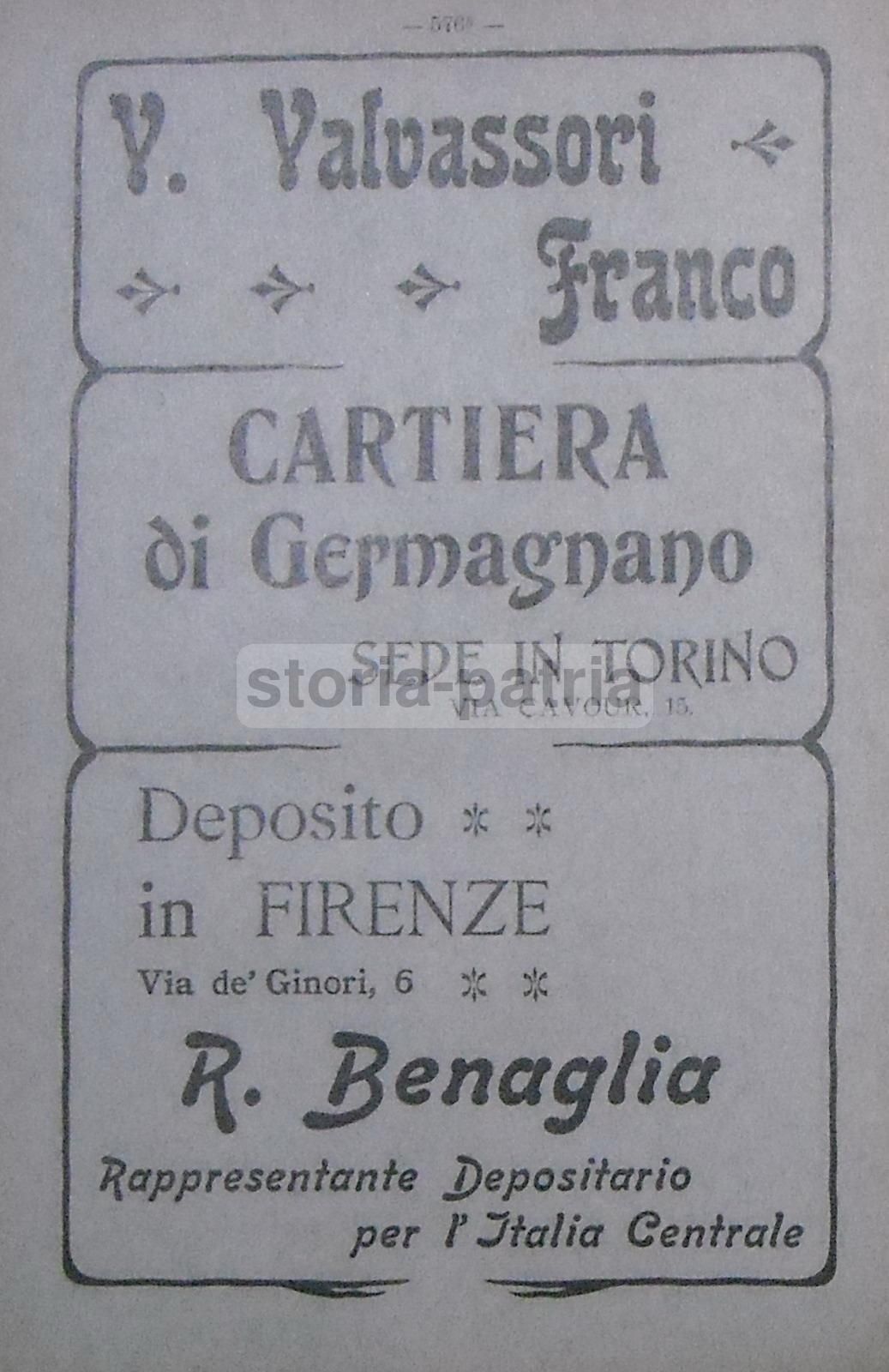 Pubblicità Liebman Cliches Roma Liberty 1907 Tipografia Valvassori