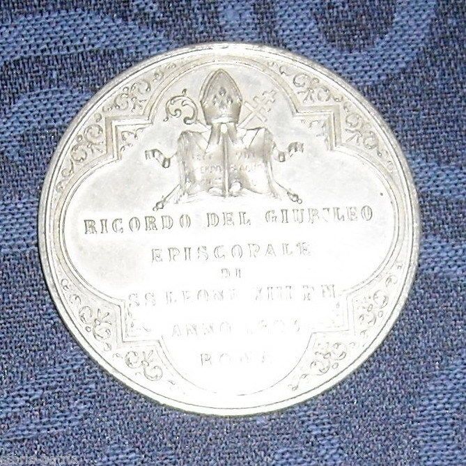 Medaglia Del Giubileo Episcopale Di Leone XIII, 1893, Roma