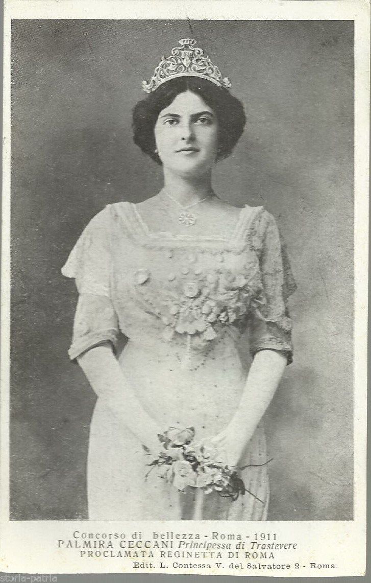 Cartolina Palmira Ceccani, Principessa Di Trastevere, Roma 1911