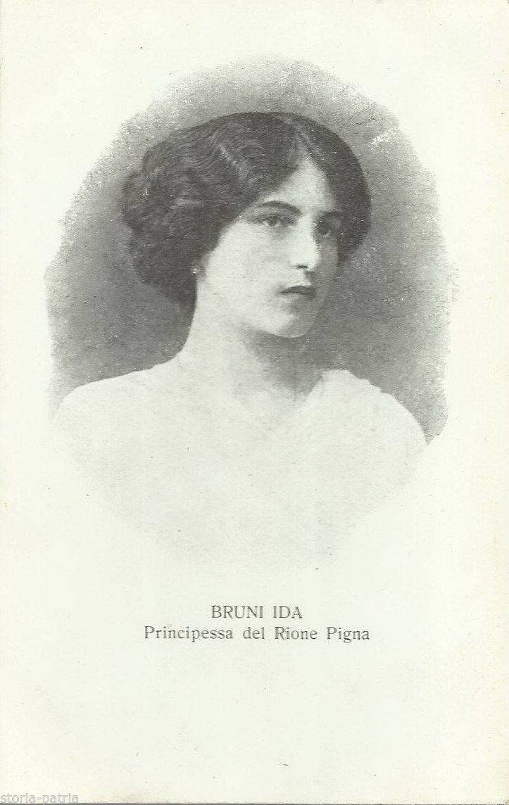 Cartolina Antica Principessa Ida Bruni Rione Pigna Roma Anni '20